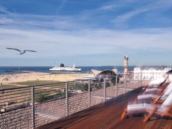 Einfach nur Warnemünde, direkt am Strand