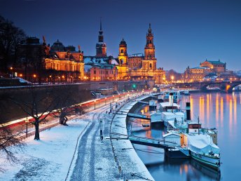 Winter- Romantik an der Elbe - 3 Tage im Hotel Elbterrasse Wachwitz 