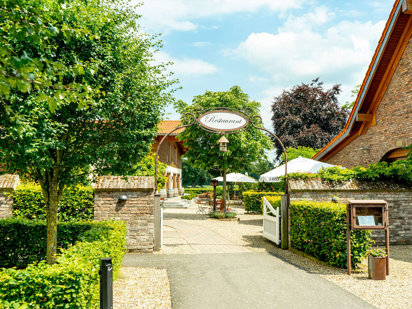 Romantisches Landleben mit Dinner im Niederrhein