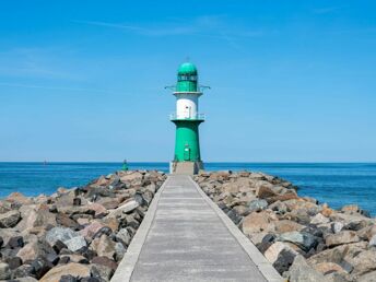 Erholungspause an der Ostsee in Rostock